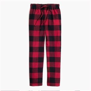 J Crew Yarn-dyed plaid flannel pajama pants